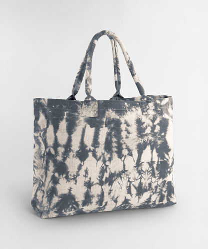 Westford Mill Tie-dye canvas tote bag Natural Black Tie-Dye