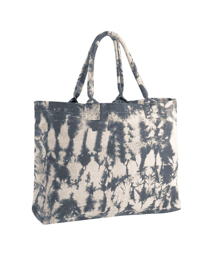 Tie-dye canvas tote bag