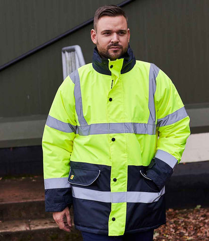 Warrior Hi-Vis Contrast Traffic Jacket - model image