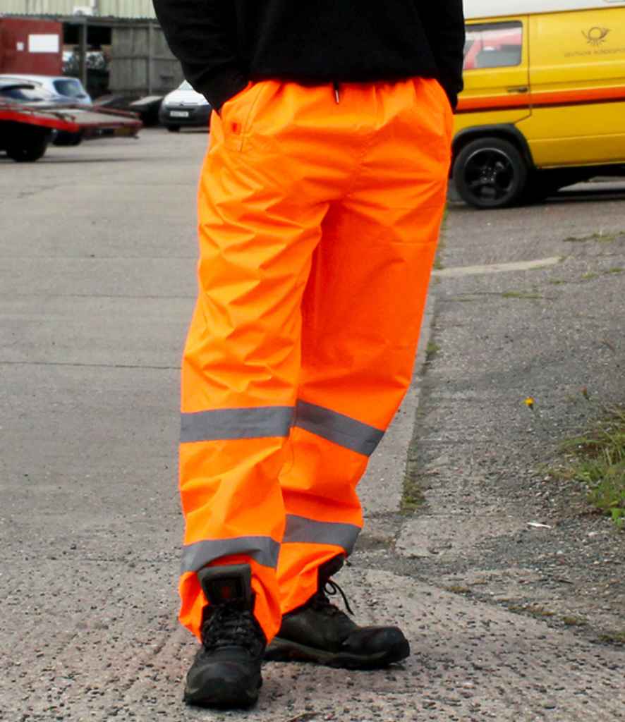 Warrior Hi-Vis Overtrousers - model image