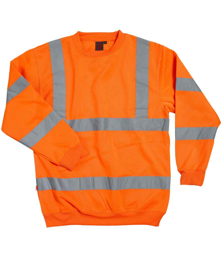 Warrior Hi-Vis Sweatshirt in Fluorescent Orange