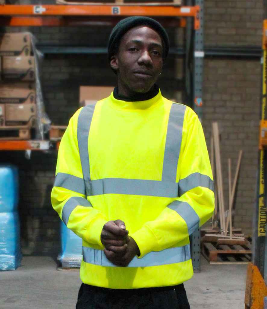 Warrior Hi-Vis Sweatshirt - model image