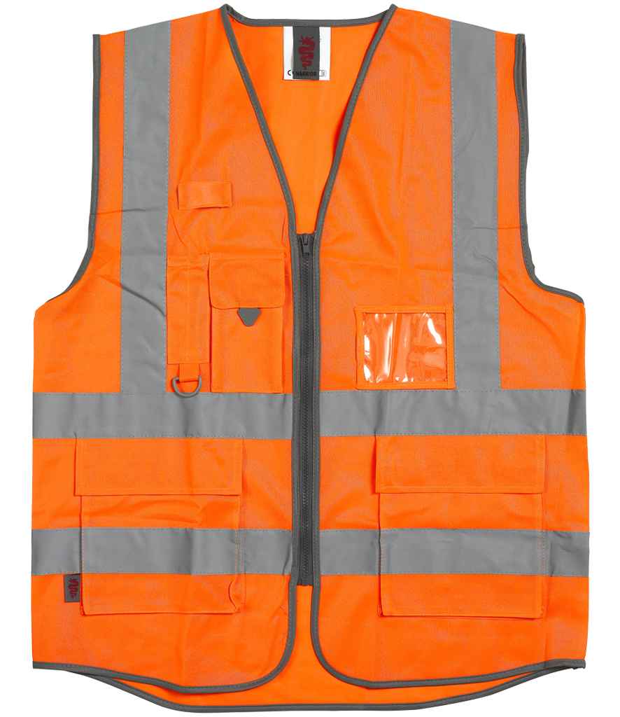 Warrior Hi-Vis Executive Waistcoat in Orange