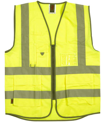 Warrior Hi-Vis Executive Waistcoat in Yellow