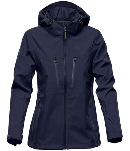Stormtech Ladies Patrol Hooded Soft Shell Jacket in Navy/Navy