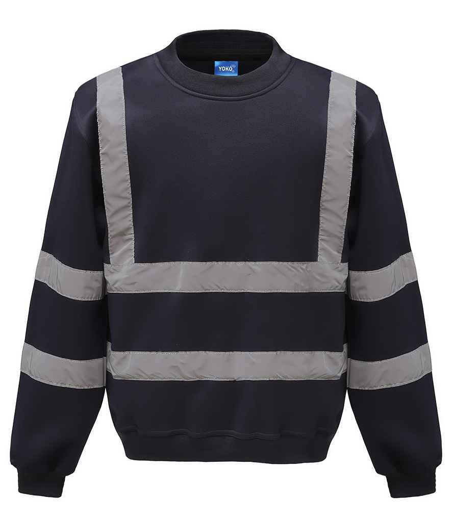 Yoko Hi-Vis Sweatshirt in Navy