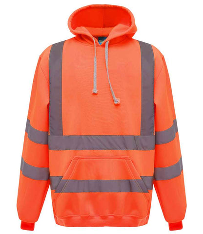 Yoko Hi-Vis Pull Over Hoodie in Orange