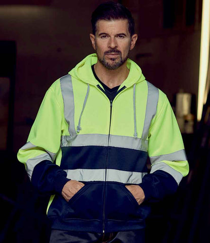 Yoko Hi-Vis Zip Hoodie - model image