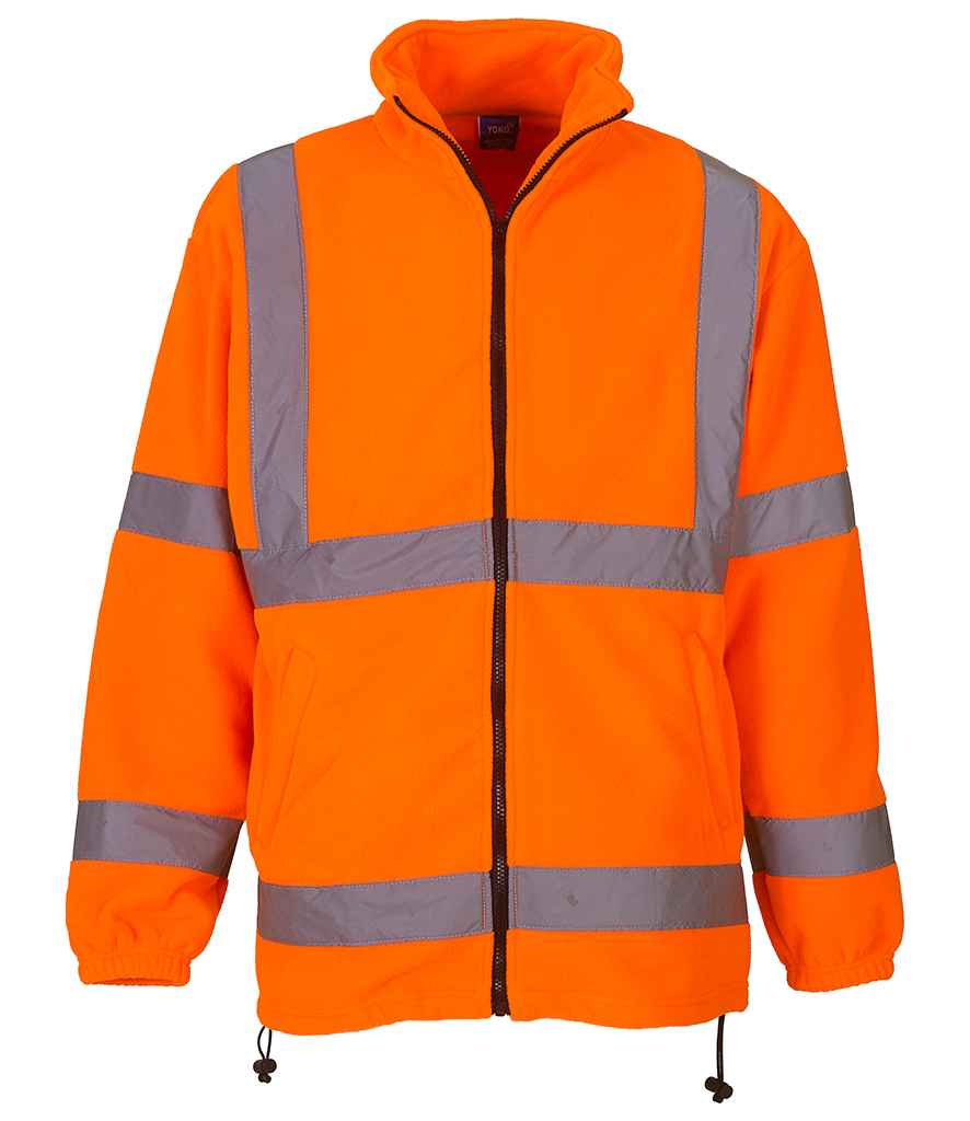 Yoko Hi-Vis Heavyweight Fleece Jacket in Orange