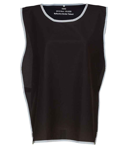 Yoko Hi-Vis Reflective Border Tabard in Black