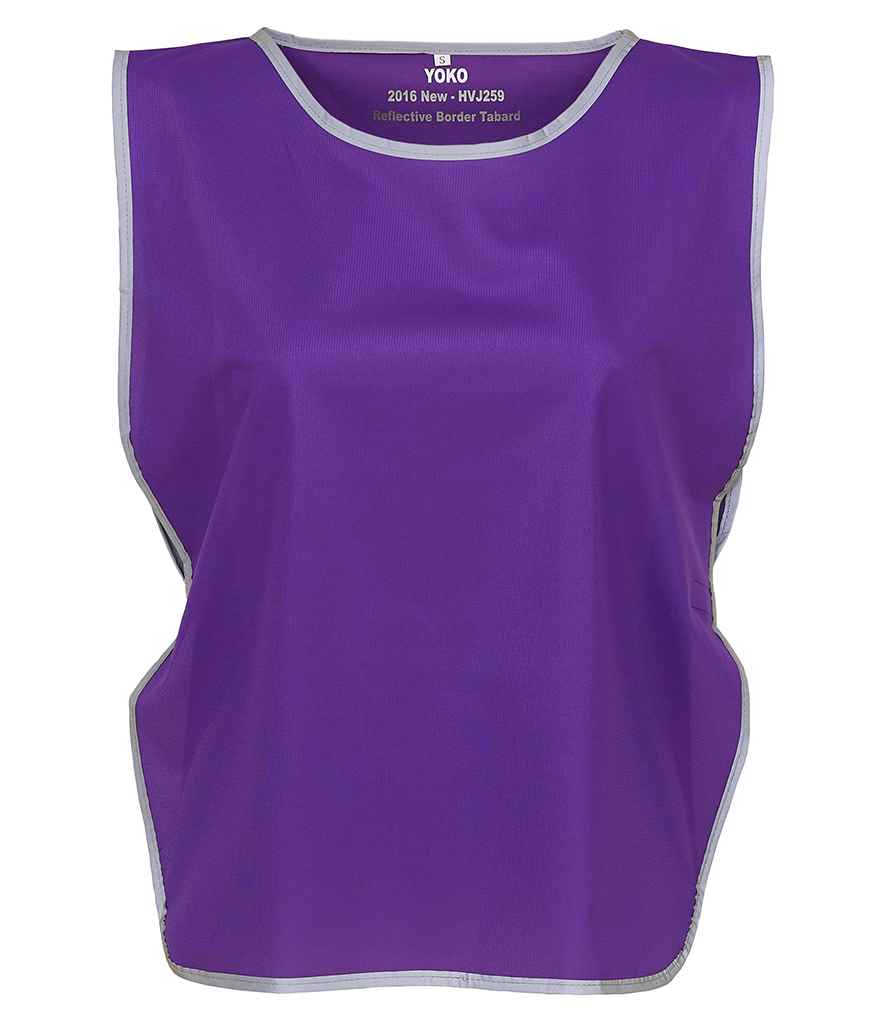 Yoko Hi-Vis Reflective Border Tabard in Purple