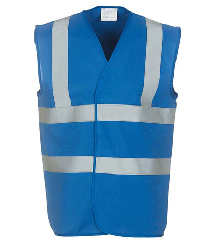 Yoko Hi-Vis Two Band and Braces Waistcoat in Royal Blue