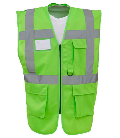 Yoko Executive Waistcoat in Lime Green