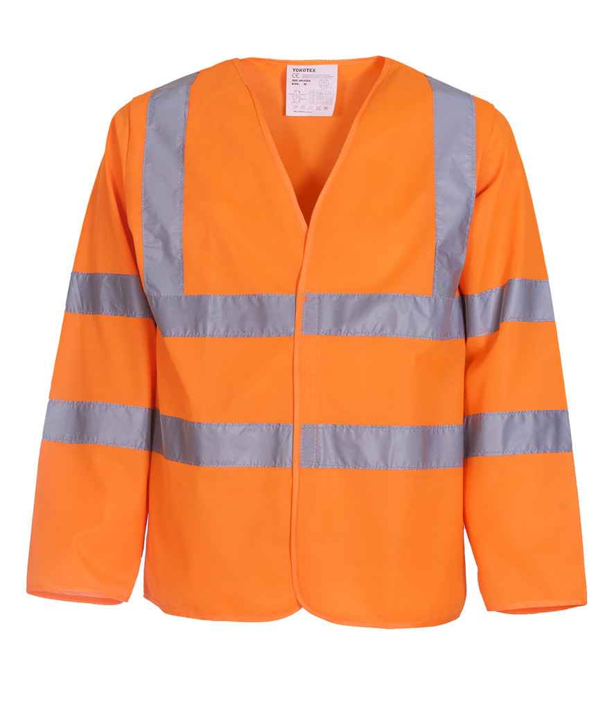 Yoko Hi-Vis Long Sleeve Jacket in Orange