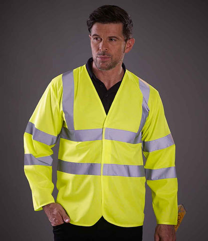 Yoko Hi-Vis Long Sleeve Jacket - model image