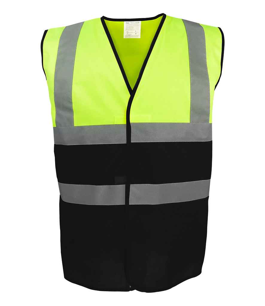 Yoko Two Tone Waistcoat in Yellow/Black