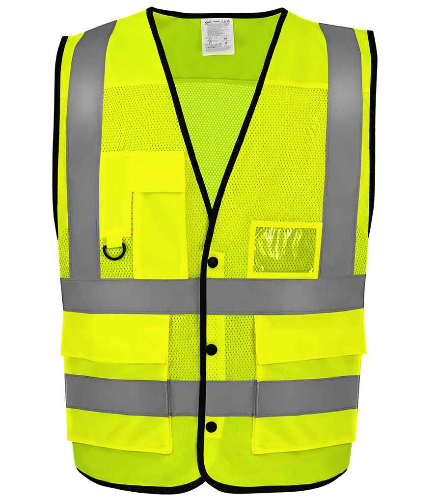 Yoko Superior Eco Mesh Button Waistcoat