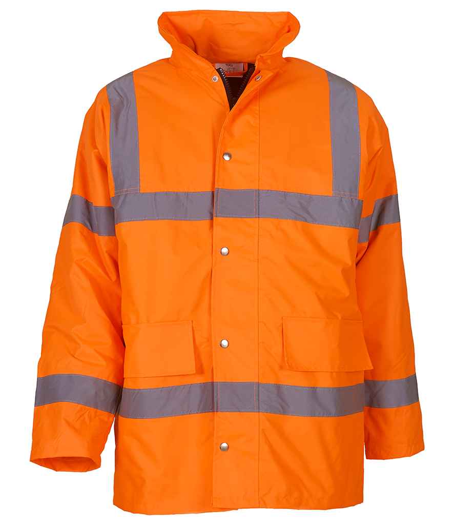 Yoko Hi-Vis Classic Motorway Jacket in Orange