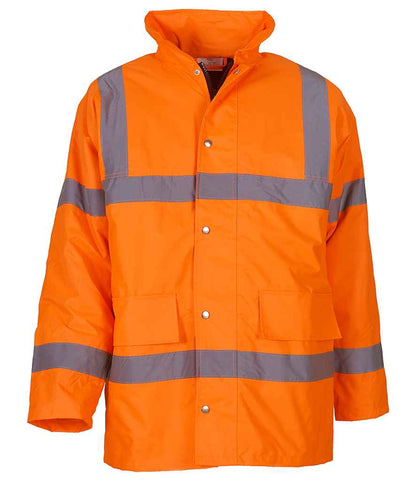 Yoko Hi-Vis Classic Motorway Jacket in Orange