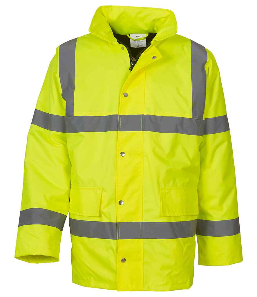 Yoko Hi-Vis Classic Motorway Jacket in Yellow