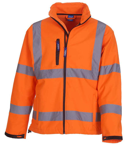 Yoko Hi-Vis Soft Shell Jacket in Orange