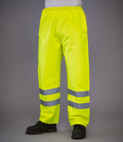 Yoko Hi-Vis Waterproof Overtrousers - model image