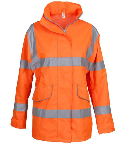 Yoko Ladies Hi-Vis Executive Jacket in Orange