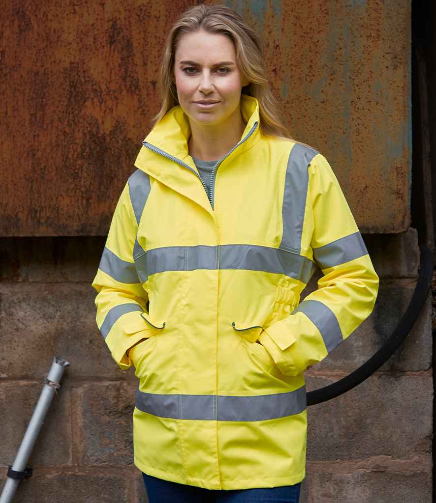 Yoko Ladies Hi-Vis Executive Jacket - model image