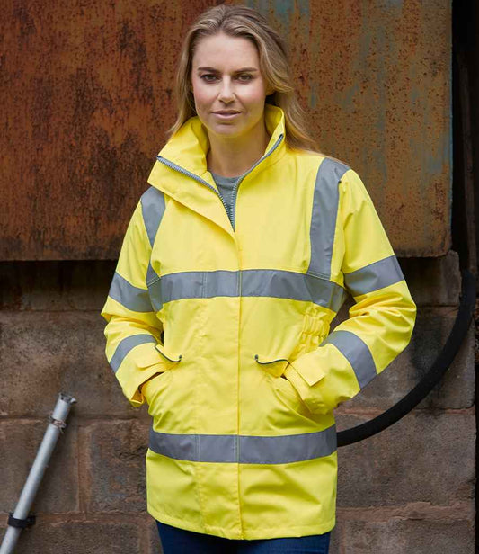 Yoko Ladies Hi-Vis Executive Jacket - model image