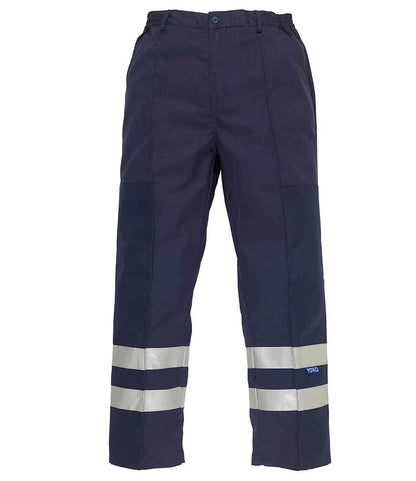 Yoko Reflective Poly/Cotton Ballistic Trousers in Navy