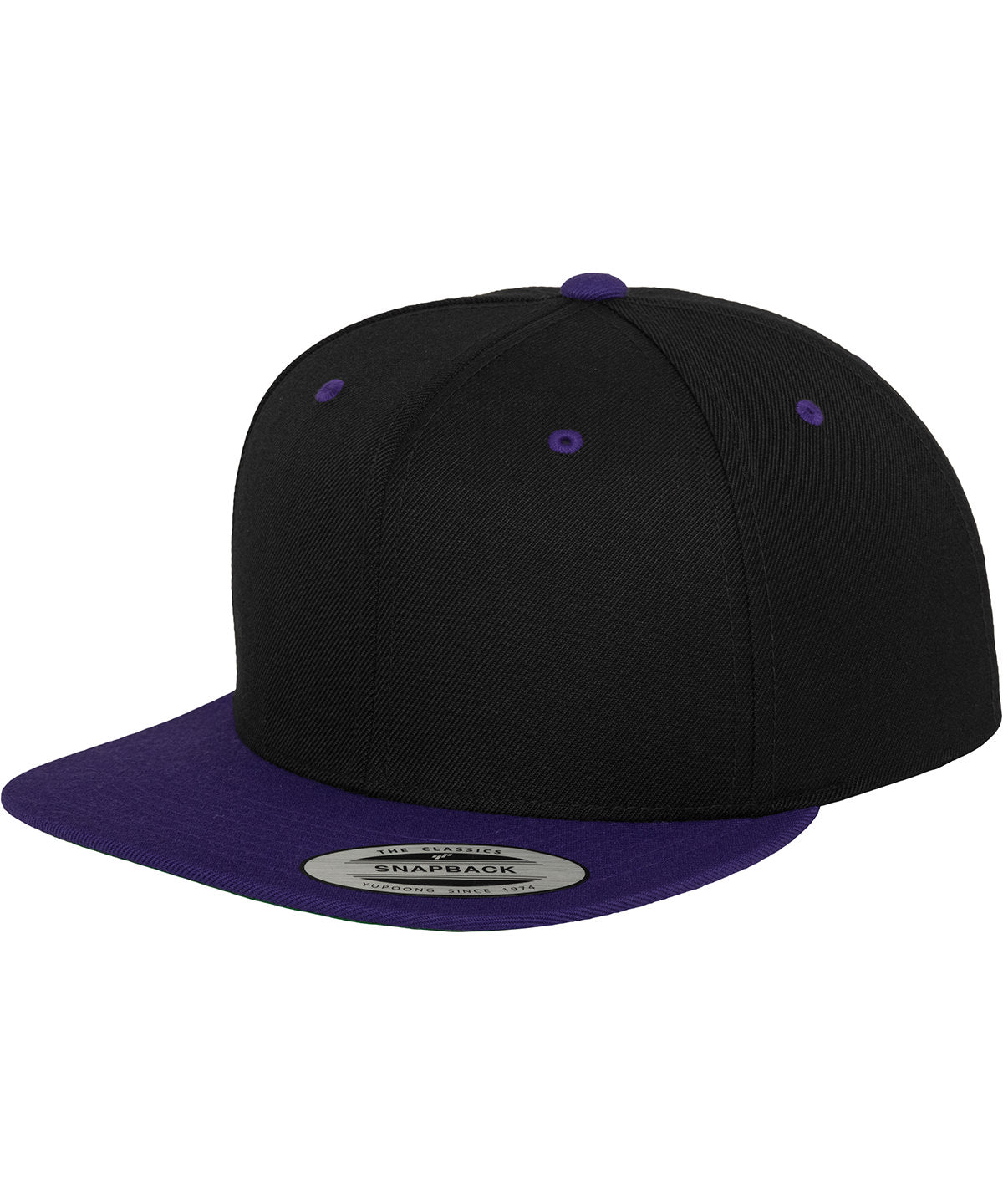 Flexfit / Yupoong The classic snapback 2-tone  (6089MT) Black/Purple