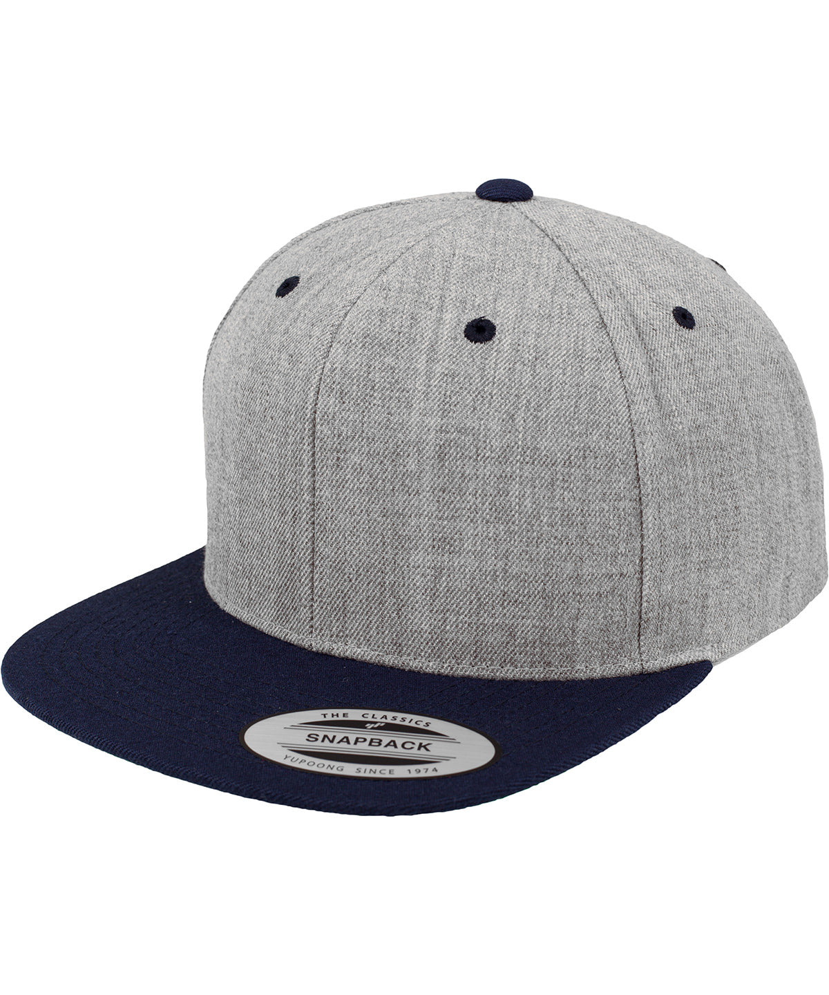 Flexfit / Yupoong The classic snapback 2-tone  (6089MT) Heather/Navy