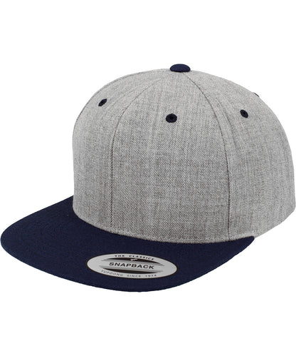 Flexfit / Yupoong The classic snapback 2-tone  (6089MT) Heather/Navy
