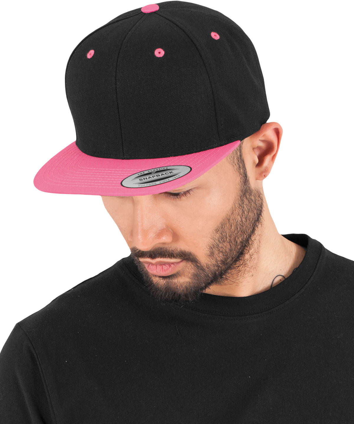 Flexfit / Yupoong The classic snapback 2-tone  (6089MT) Black/Neon Orange