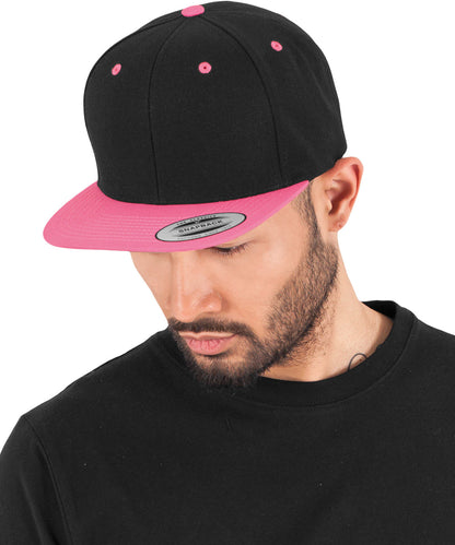 Flexfit / Yupoong The classic snapback 2-tone  (6089MT) Black/Neon Orange
