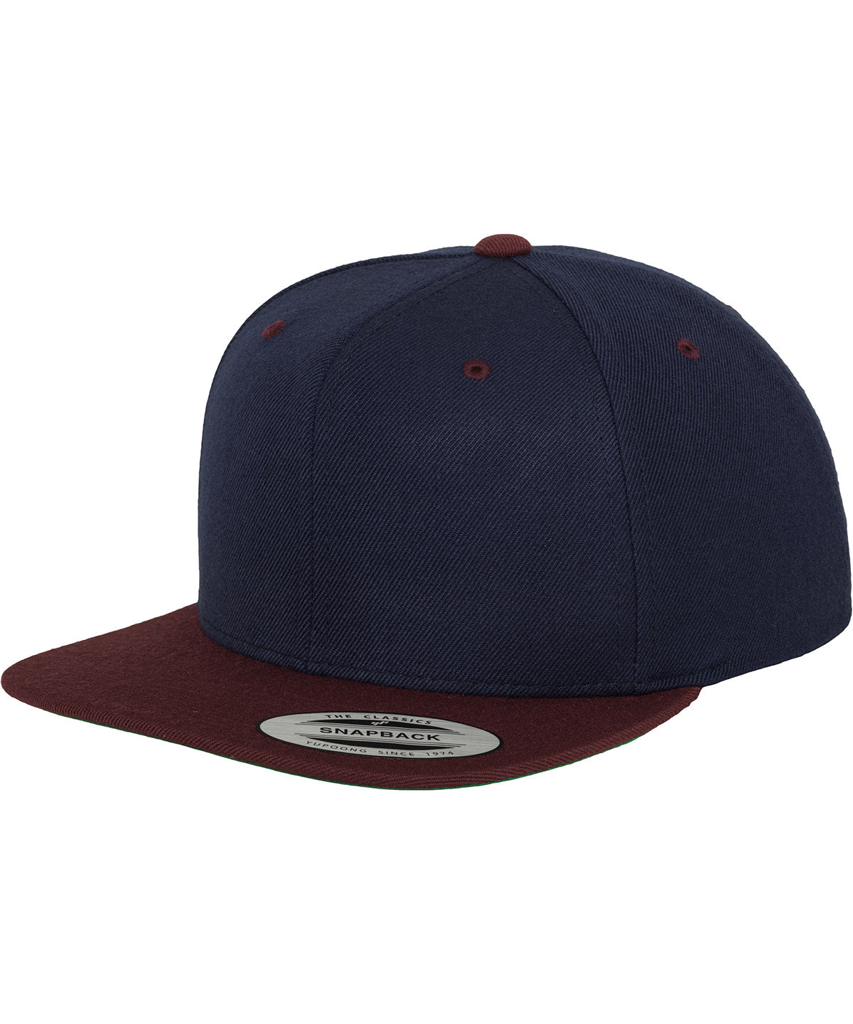 Flexfit / Yupoong The classic snapback 2-tone  (6089MT) Navy/Maroon