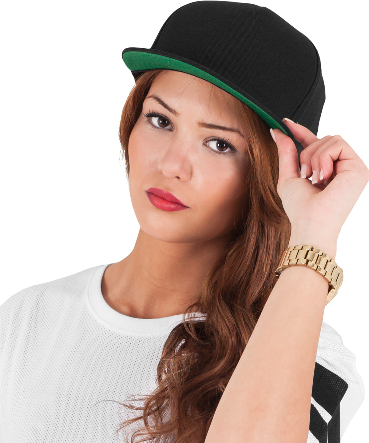Flexfit / Yupoong Classic 5-panel snapback (6007) Beige/Green