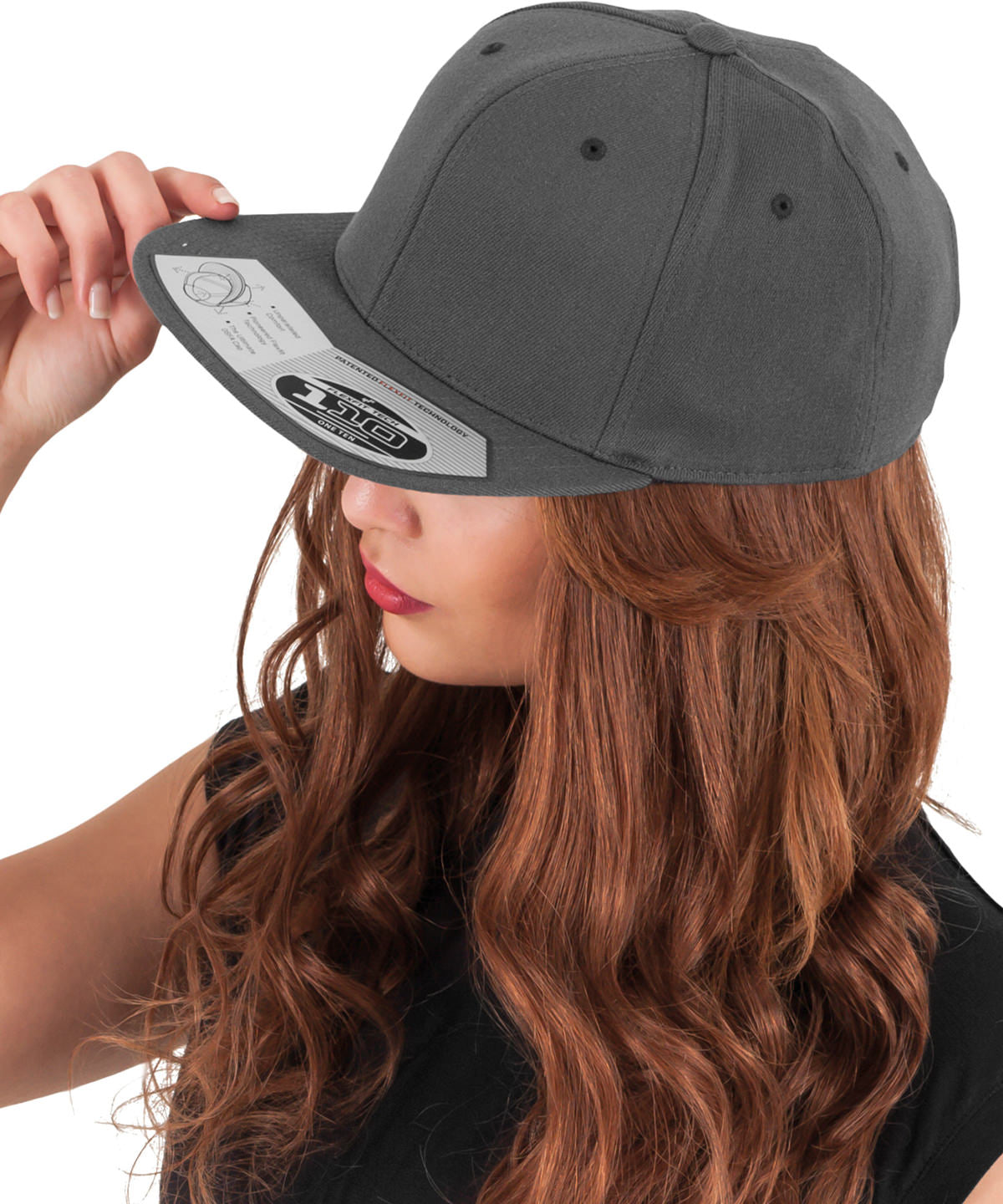 Flexfit / Yupoong 110 fitted snapback (110) Black