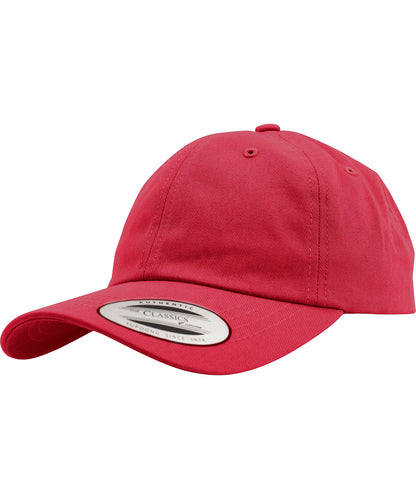 Flexfit / Yupoong Dad hat baseball strap back (6245CM) Cranberry