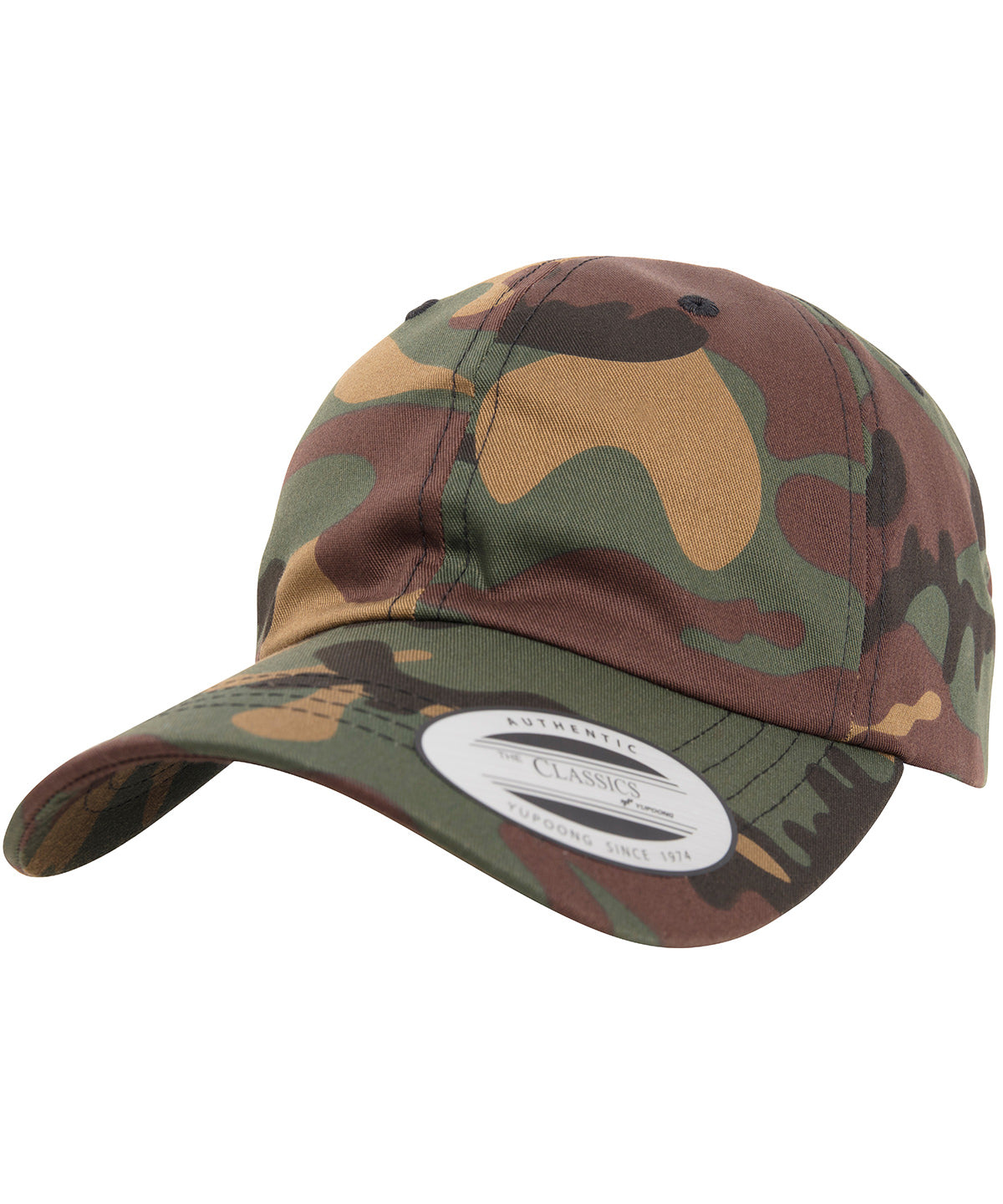 Flexfit / Yupoong Dad hat baseball strap back (6245CM) Green Camo