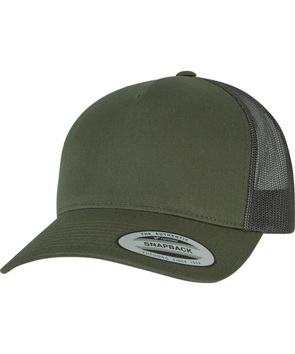 Flexfit / Yupoong 5-Panel retro trucker cap (6506) Chocolate Chip/Greyish Brown