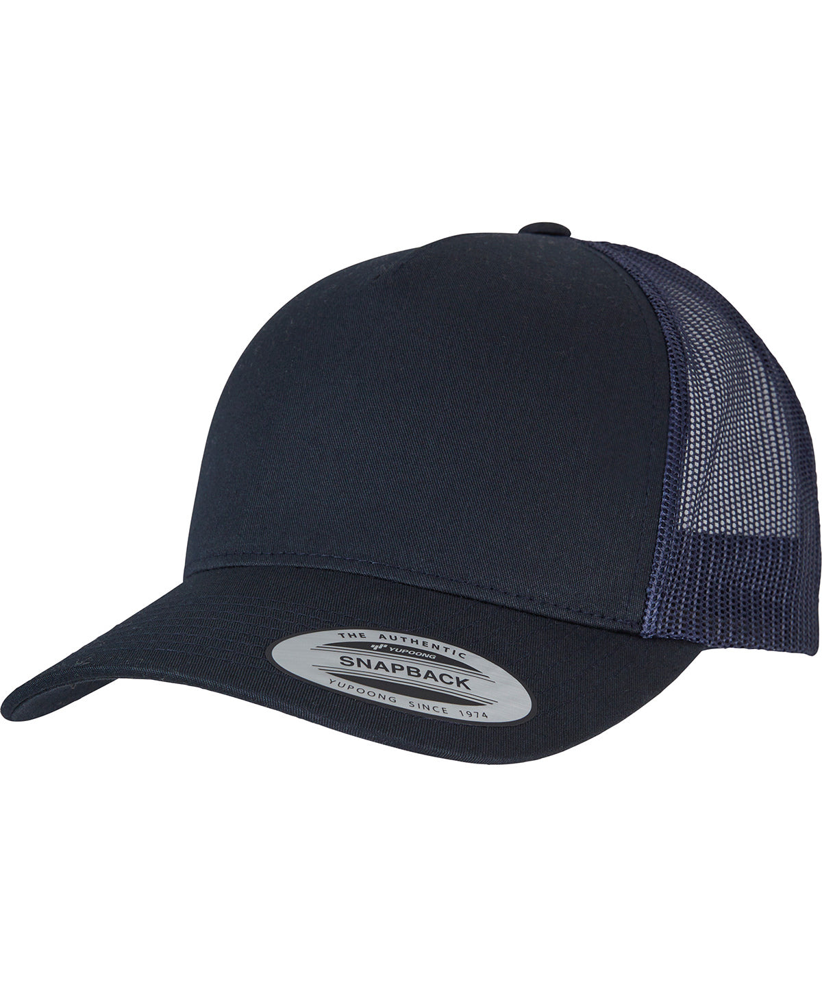 Flexfit / Yupoong 5-Panel retro trucker cap (6506) Dark Navy/Navy