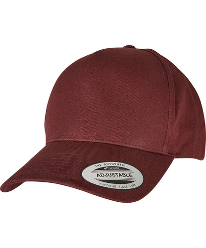 Flexfit / Yupoong 5-panel curved classic snapback (7707) Burgundy