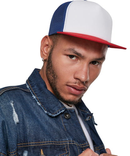 Flexfit / Yupoong Foam trucker with white front (6005FW) Black/White/Black
