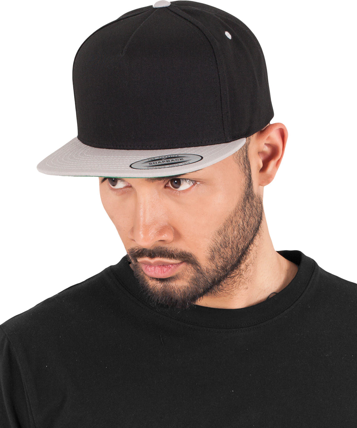 Flexfit / Yupoong Classic 5-panel snapback (6007T) Black/Silver