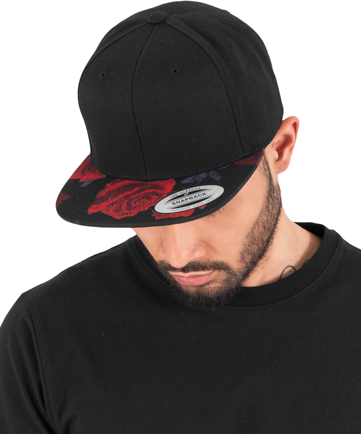 Flexfit / Yupoong Roses snapback (6089R) Black/Grey