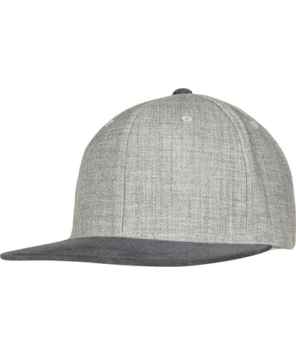 Flexfit / Yupoong Melange velour snapback (6089VM) Grey/Grey