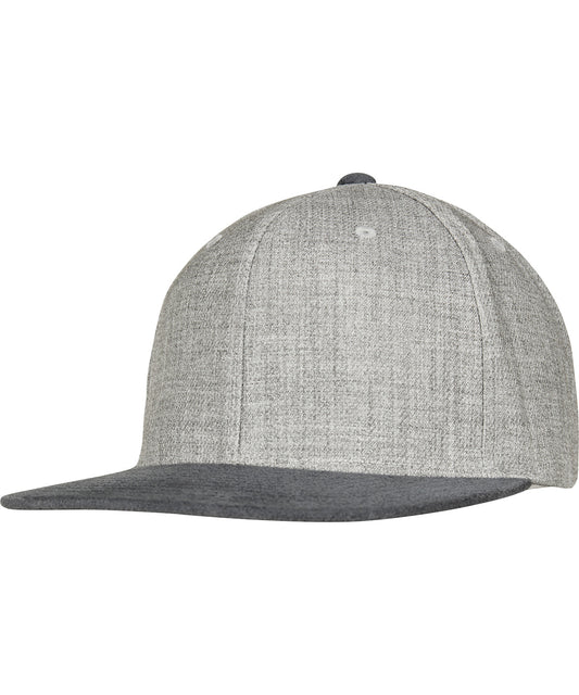 Flexfit / Yupoong Melange velour snapback (6089VM) Grey/Grey