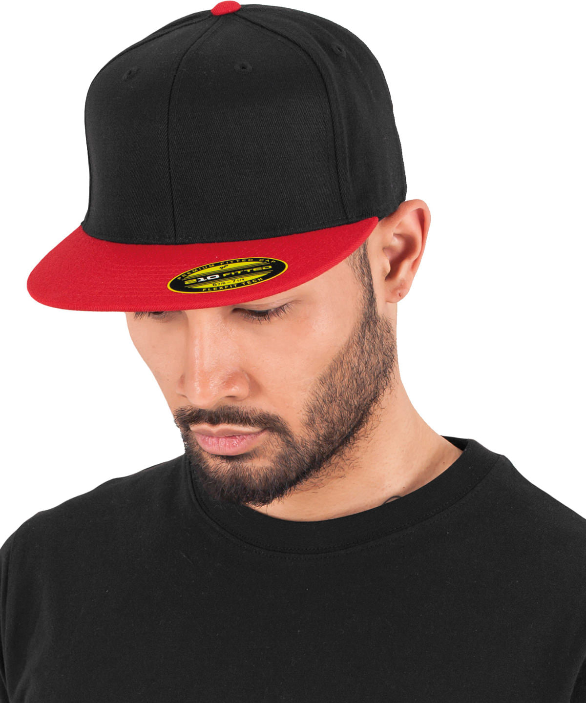 Flexfit / Yupoong Premium 210 fitted 2-tone (6210T) Black/Grey