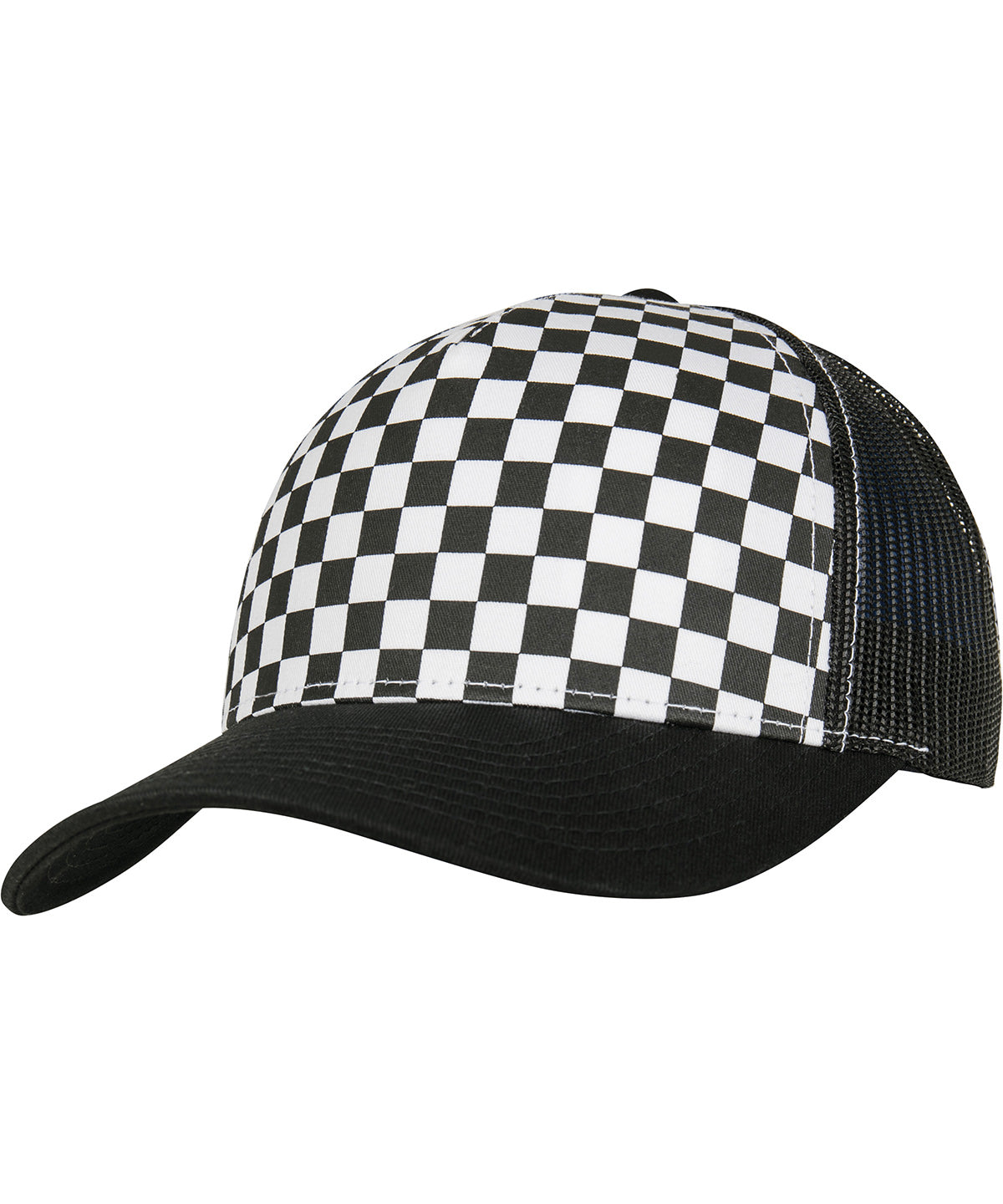Flexfit / Yupoong Checkerboard retro trucker (6506CB) Black/White